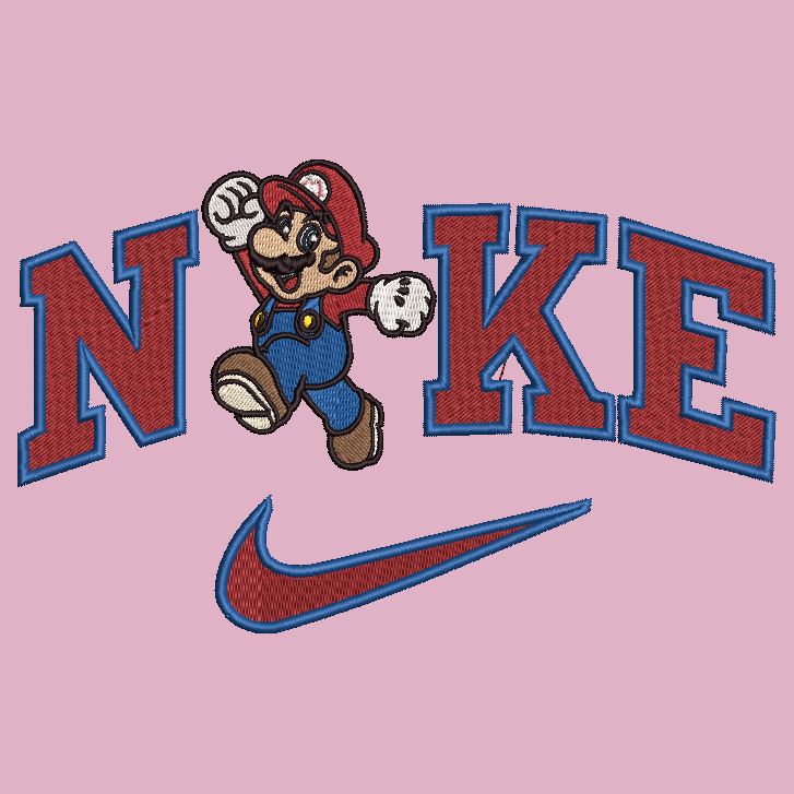Nike Mario Bros Embroidered YOUTH Hoodie / Crewneck Sweatshirt Kids Boy Girl Unisex Video Gamer Gift
