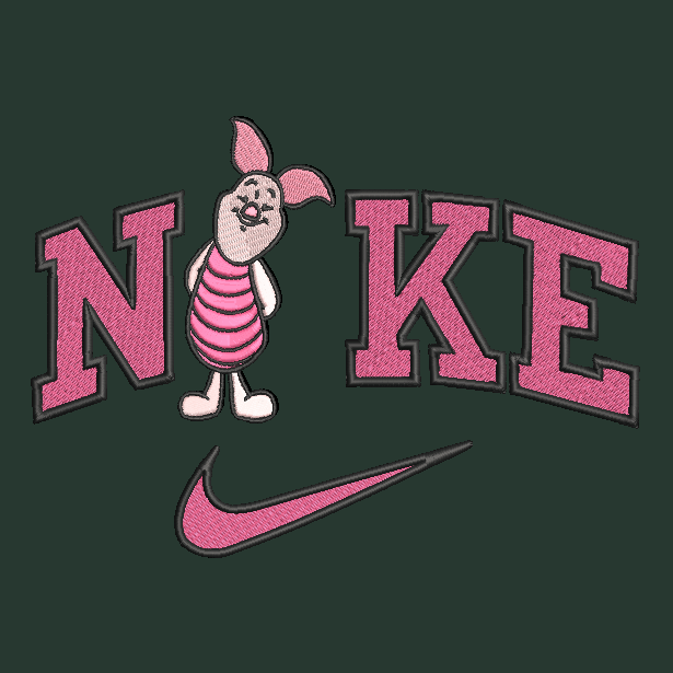 Nike Piglet Embroidered Adult Unisex Crewneck Sweatshirt Winnie Pooh