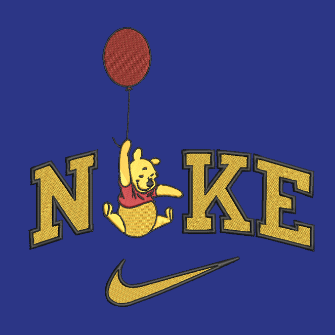 Nike Winnie The Pooh Embroidered TODDLER Unisex Crewneck Sweatshirt Balloon Gold