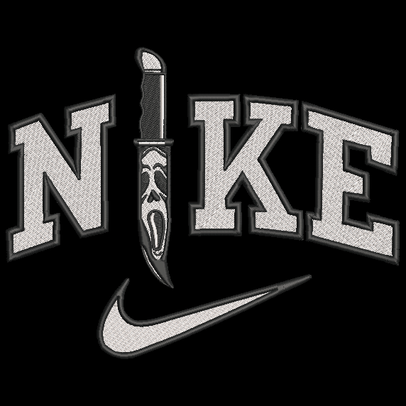 Nike Halloween Scream Knife Embroidered Adult Unisex Crewneck Sweatshirt Ghost Face