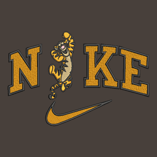 Nike Tigger Embroidered Adult Unisex Crewneck Sweatshirt Winnie The Pooh