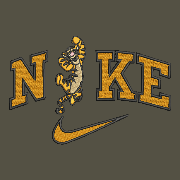 Nike Tigger Embroidered Adult Unisex Crewneck Sweatshirt Winnie The Pooh