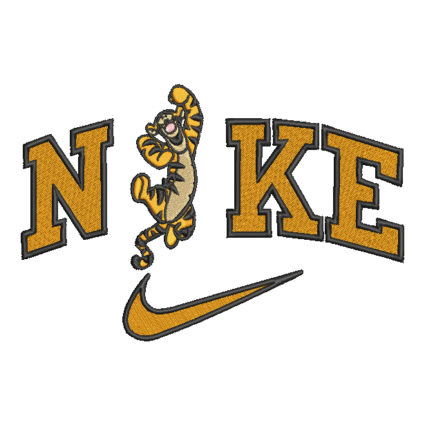 Nike Tigger Embroidered Adult Unisex Crewneck Sweatshirt Winnie The Pooh