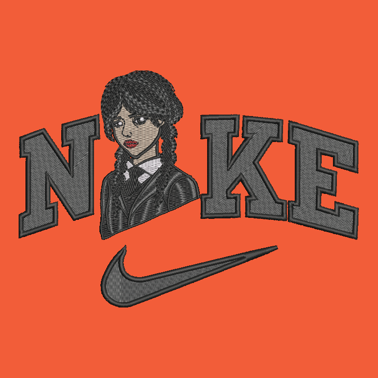 Nike Wednesday Embroidered ADULT Hoodie / Crewneck Sweatshirt Unisex Goth Witch Addams Family