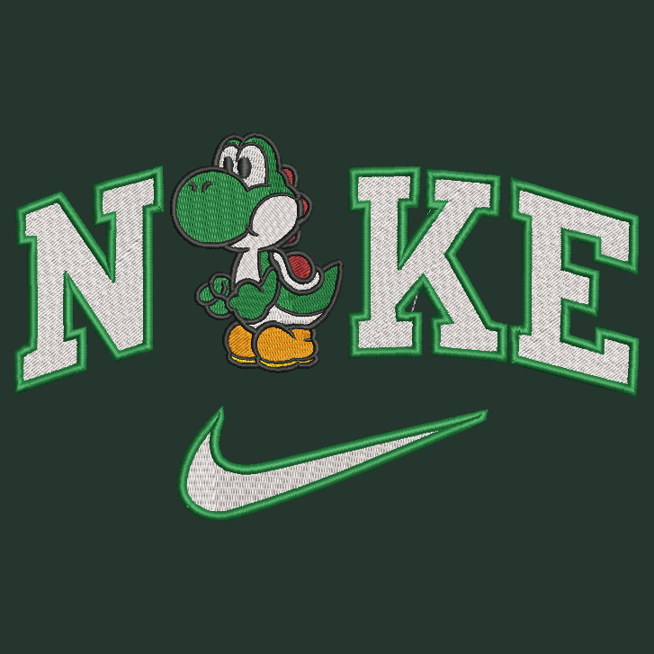 Nike Mario Bros Yoshi Embroidered YOUTH Hoodie / Crewneck Sweatshirt Kids Boy Girl Unisex Video Gamer Gift