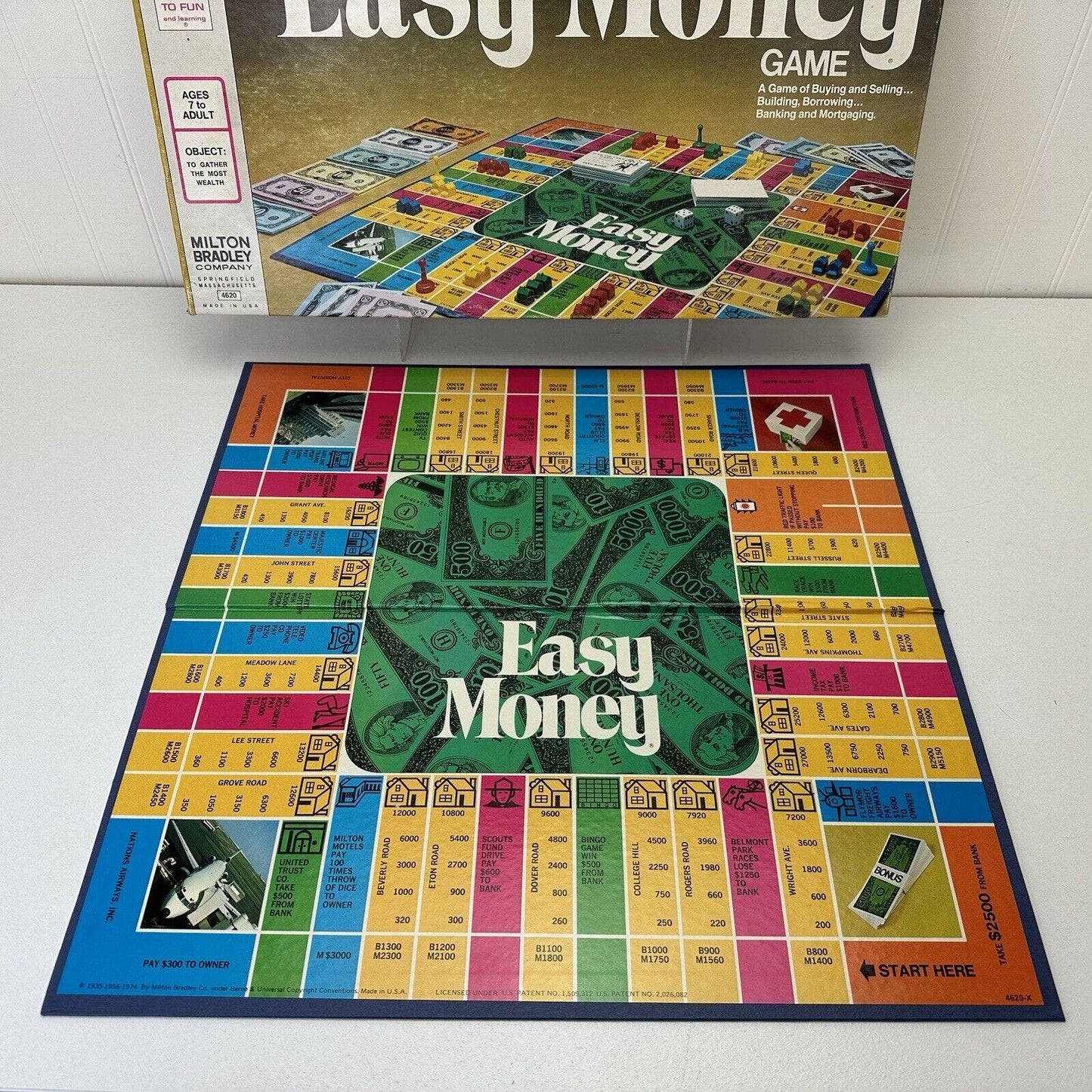 1974 Milton Bradley Easy Money Board Game Brand New