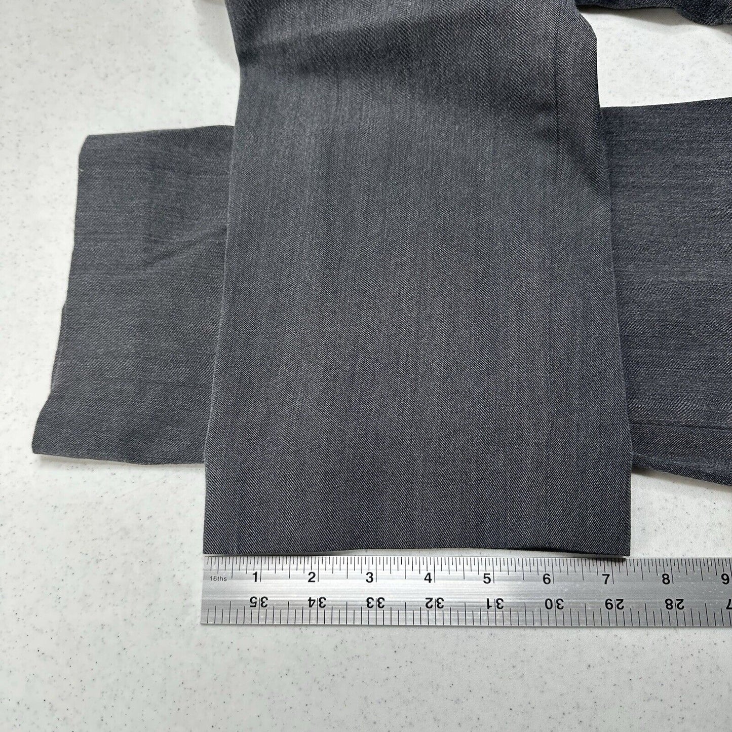 Gunex Wool Pants Womens US 12 Straight Trouser Dark Gray Wool Blend Italy EUC