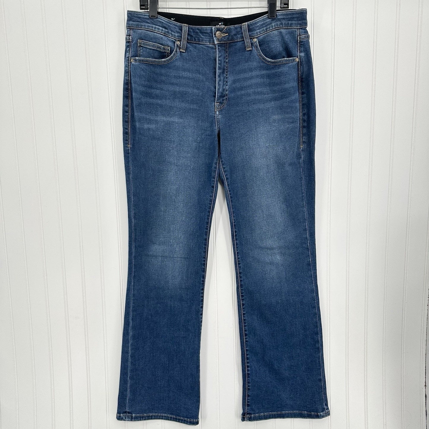 Lularoe Jeans Womens 32 US 14 Bootcut Blue Stretch Denim Tummy Panel Western EUC