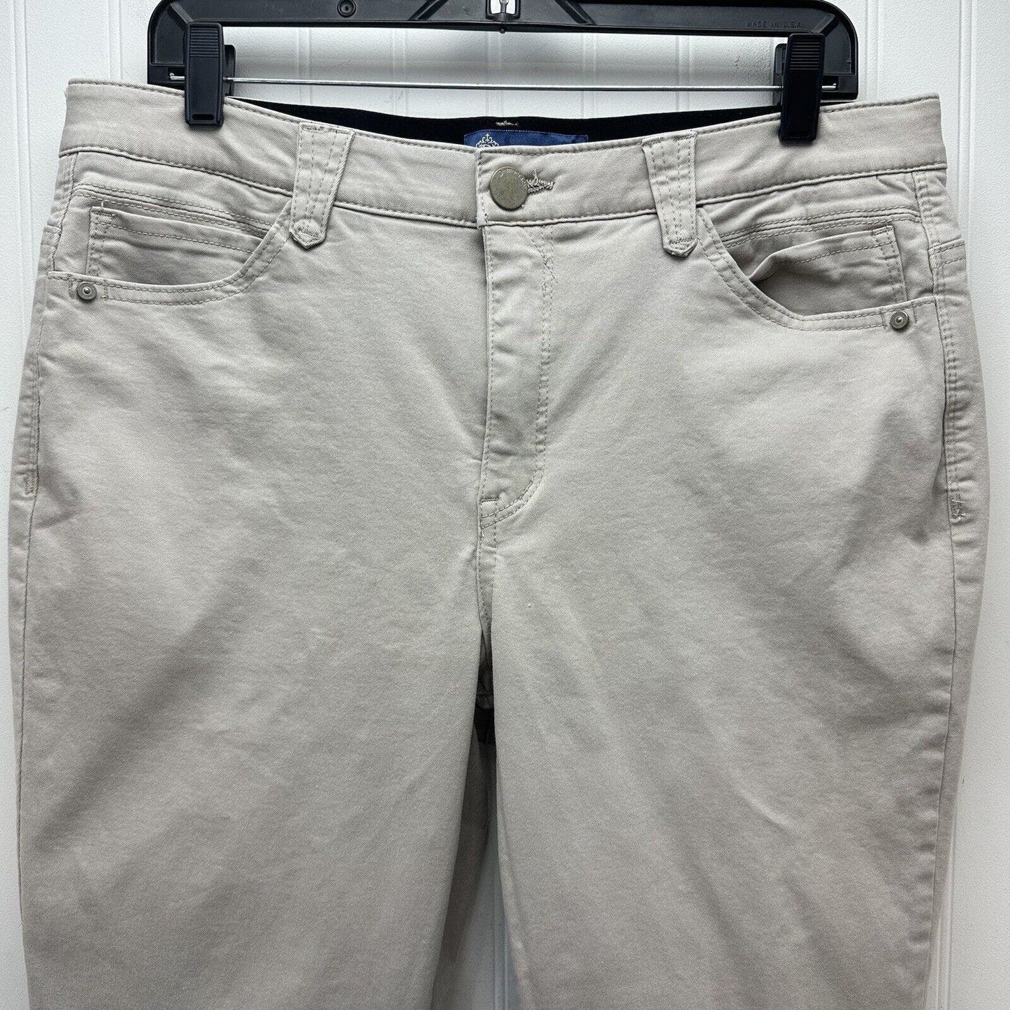 Democracy Jeans 14 Ab Solution Skinny Ankle Beige Women Stretch Denim Booty Lift