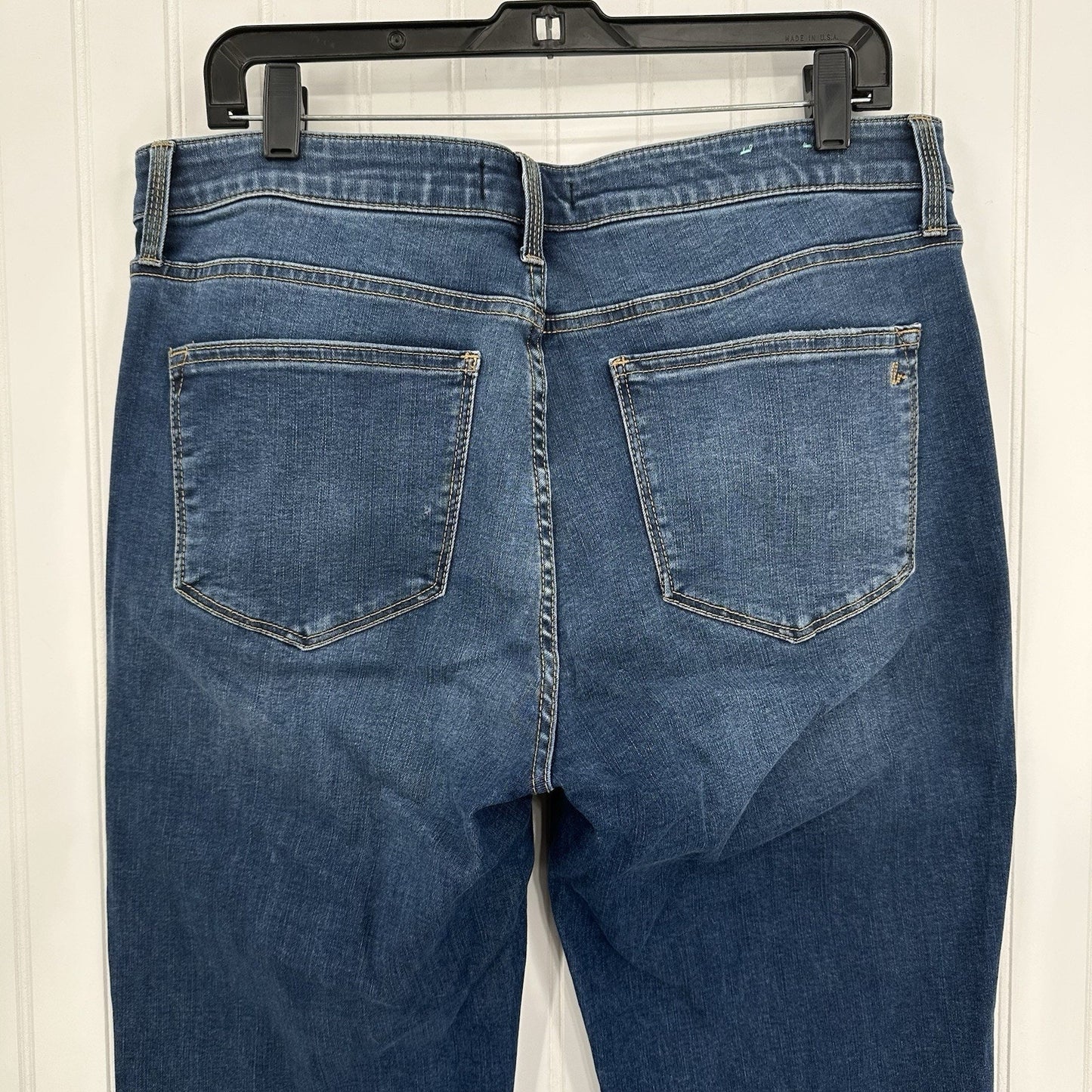 Lularoe Jeans Womens 32 US 14 Bootcut Blue Stretch Denim Tummy Panel Western EUC