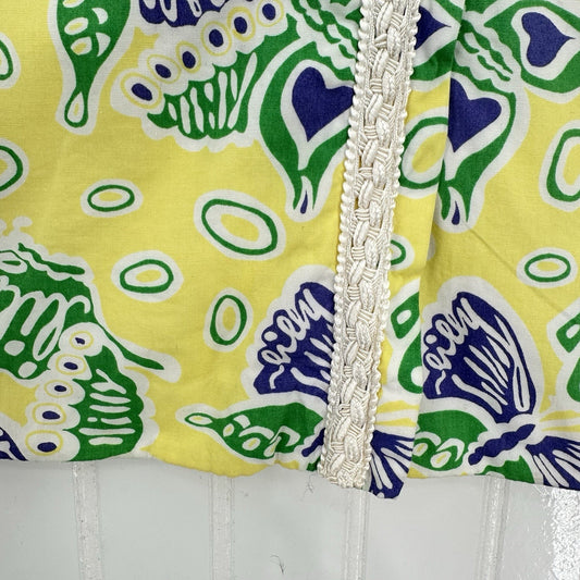 Lilly Pulitzer Skirt Womens 10 Cotton Butterfly Yellow Golf Barbie Preppy *Flaw