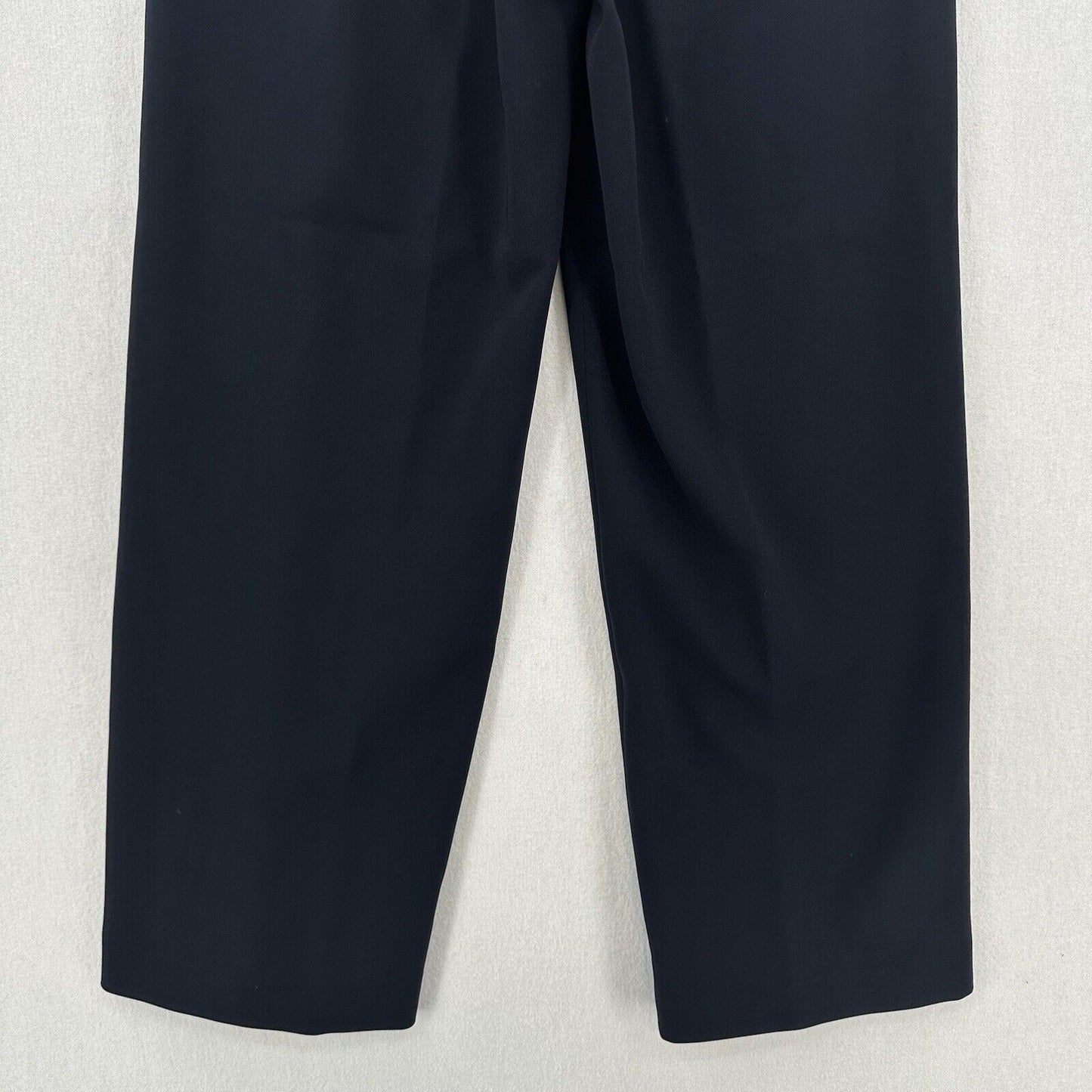Theory Pants Womens Small Winszlee Admiral Wide Leg Navy Blue Minimal Career EUC