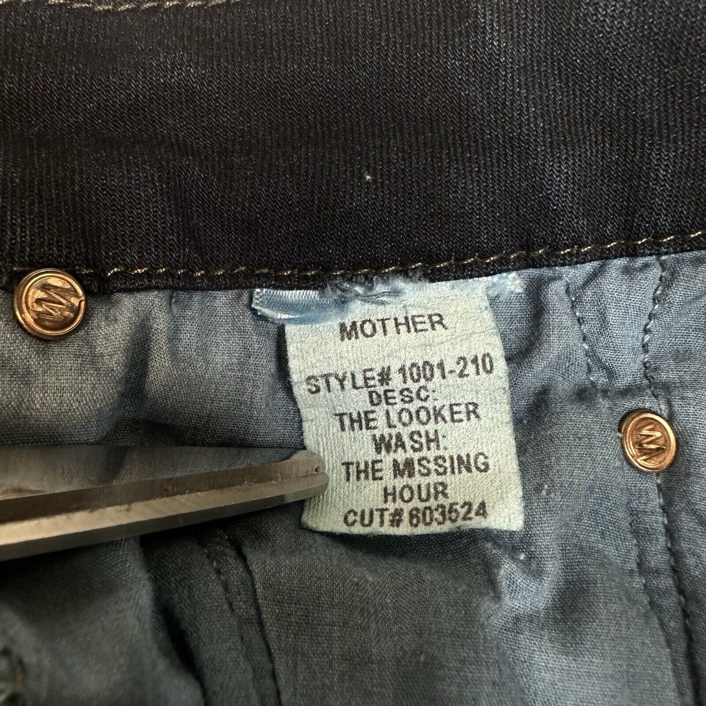 Mother Jeans Womens 29 The Looker Blue Skinny Denim Missing Hour *No Size Tag