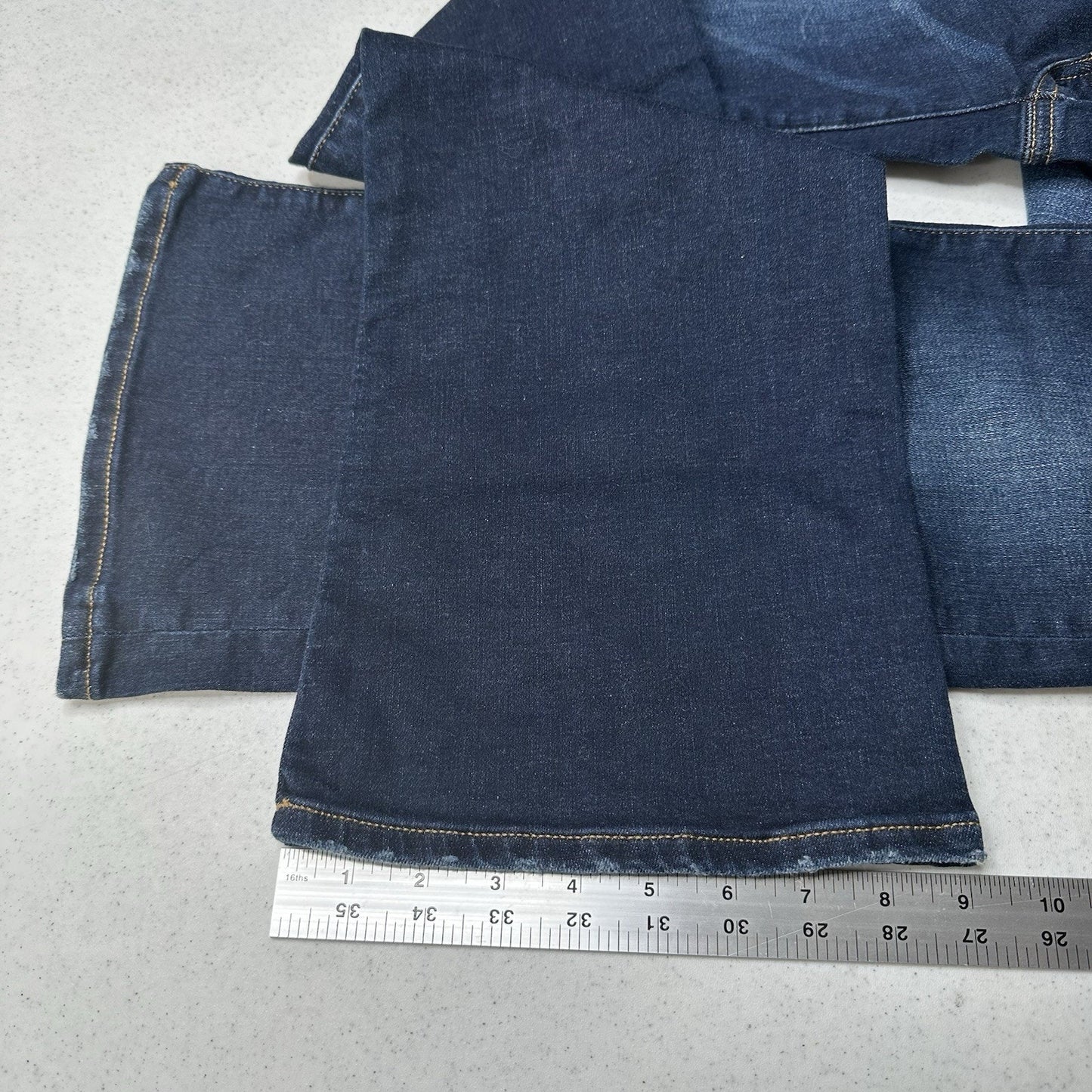 American Eagle Jeans Women 8 Short Kick Boot Blue Denim Rodeo Cowboy Western EUC