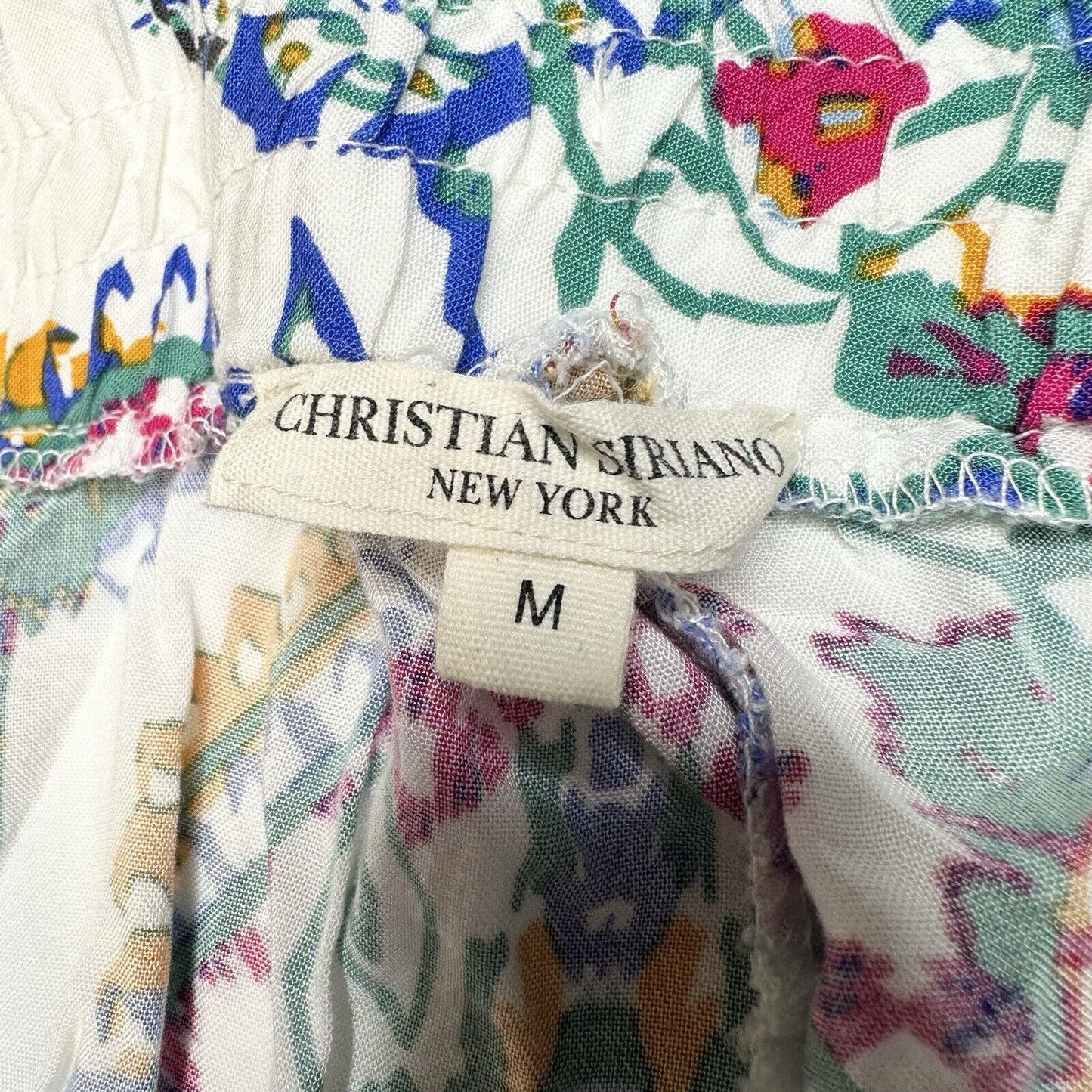 Christian Siriano Pants Womens Medium Straight Leg Pull On Tribal Aztec Beach