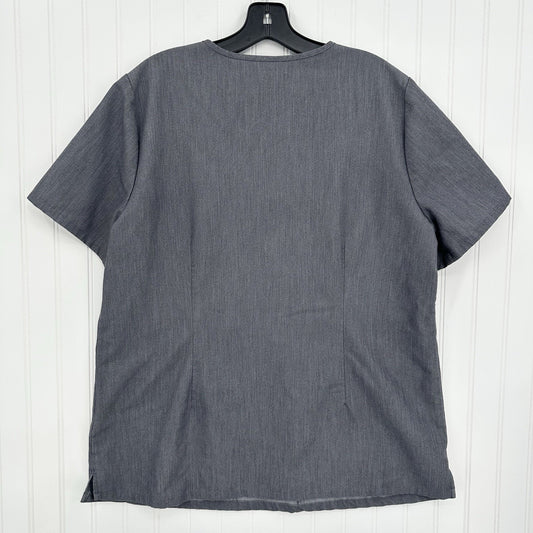 FIGS Scrub Top Womens XL Casma Technical Collection Graphite Gray Work Uniform