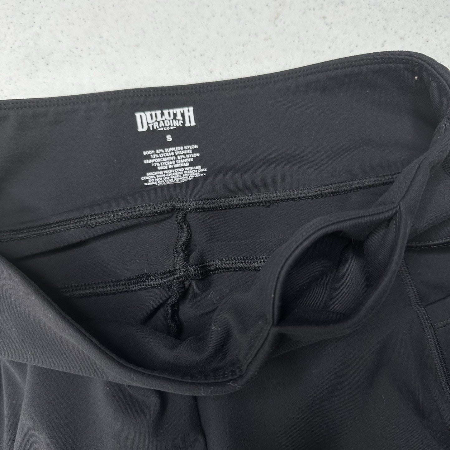 Duluth Trading Pants Womens Small Noga Reinforced Legging Black Athleisure Work