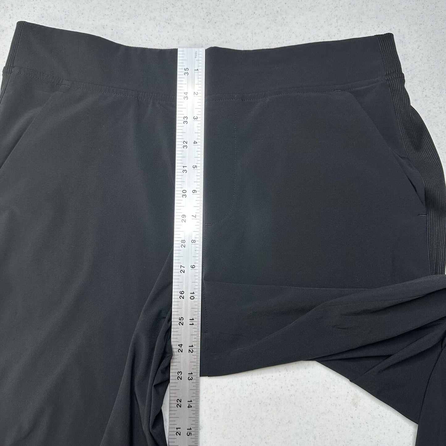 Athleta Pants Womens 10 Brooklyn Ankle Black Lightweight Travel Minimalist EUC