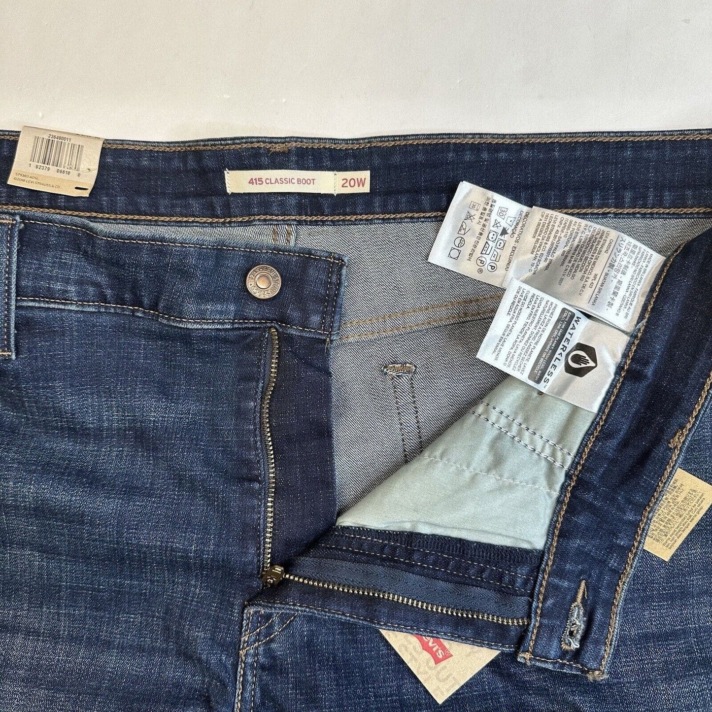 Levis 415 Jeans Womens 20W Classic Bootcut Blue Stretch Denim Western Cowboy NEW