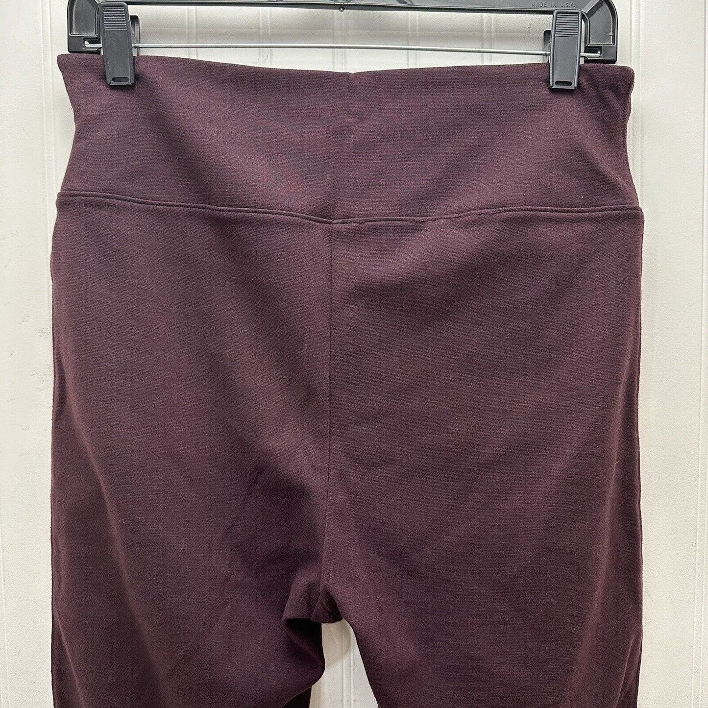 Spanx Leggings Womens XL Red Hot Assets Purple Wine Ponte Pull On Pants Slimming