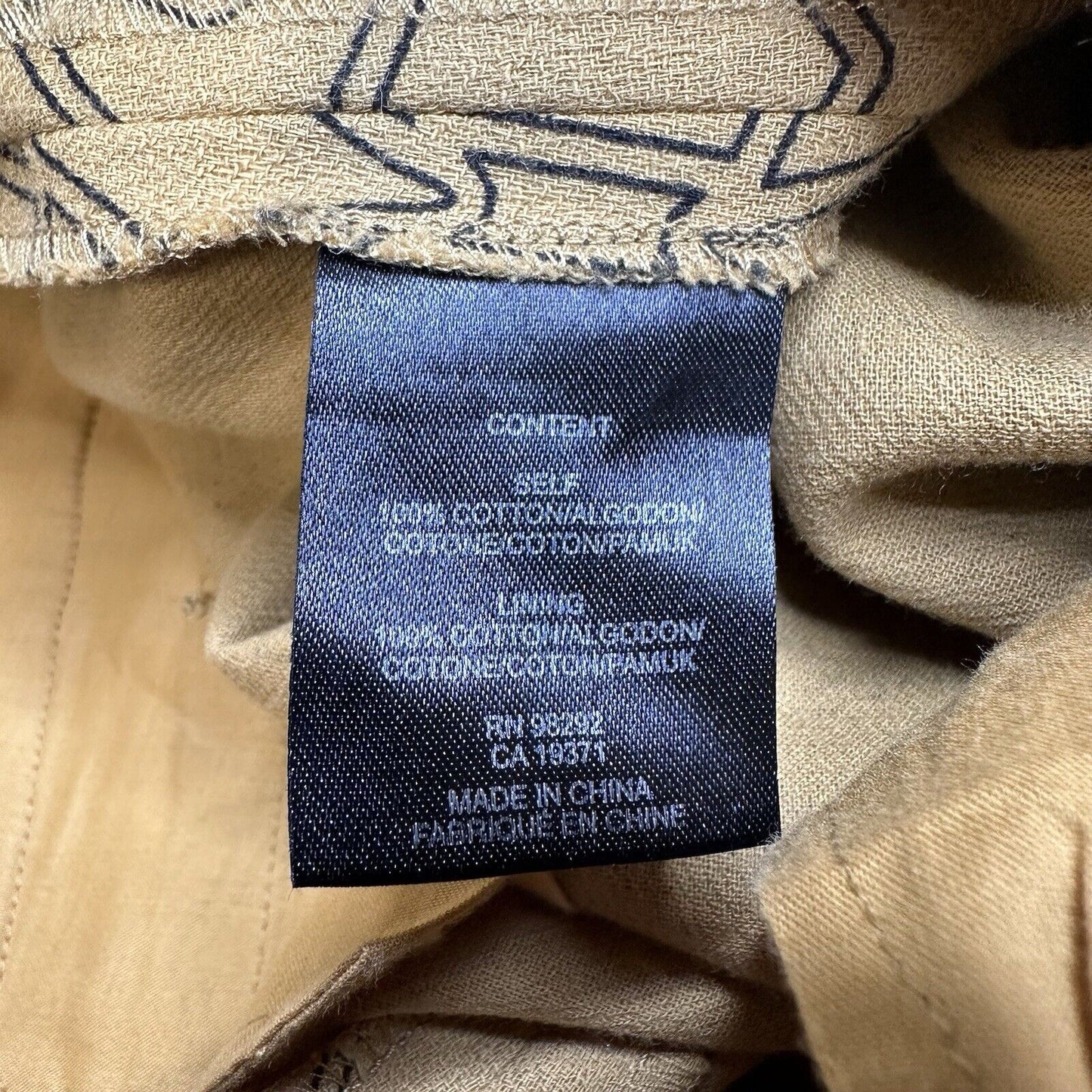 Tibi Pants Womens 2 Slim Crop Mustard Yellow Cotton Throwing Stars Career Preppy