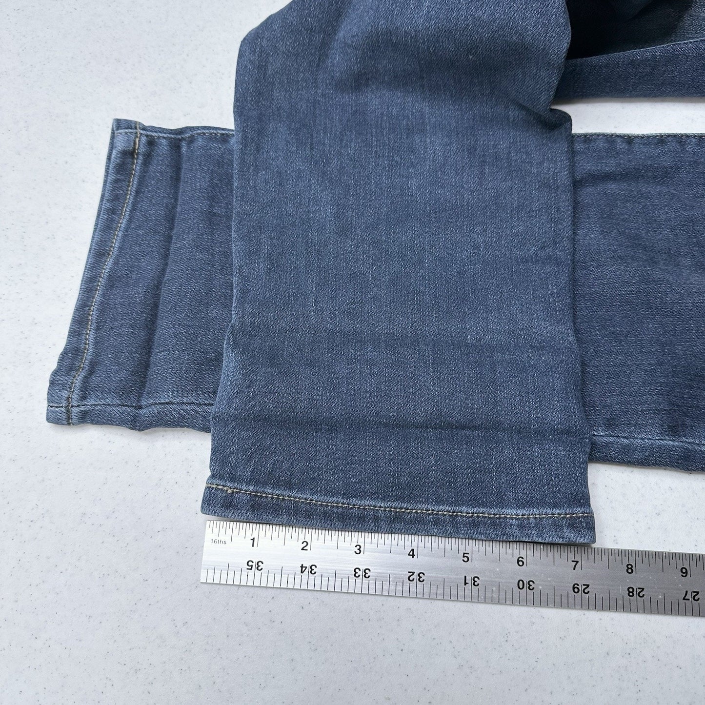 Lularoe Jeans Womens 32 US 14 Boyfriend Blue Stretch Denim Tummy Panel EUC