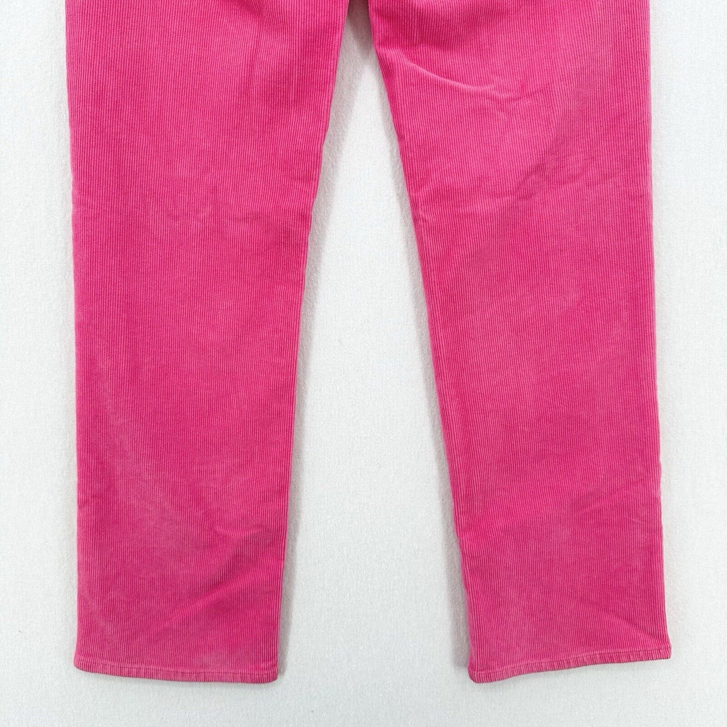Rollas Corduroy Jeans 26 Original Straight Hot Pink Hi Rise Preppy Barbie *Flaw