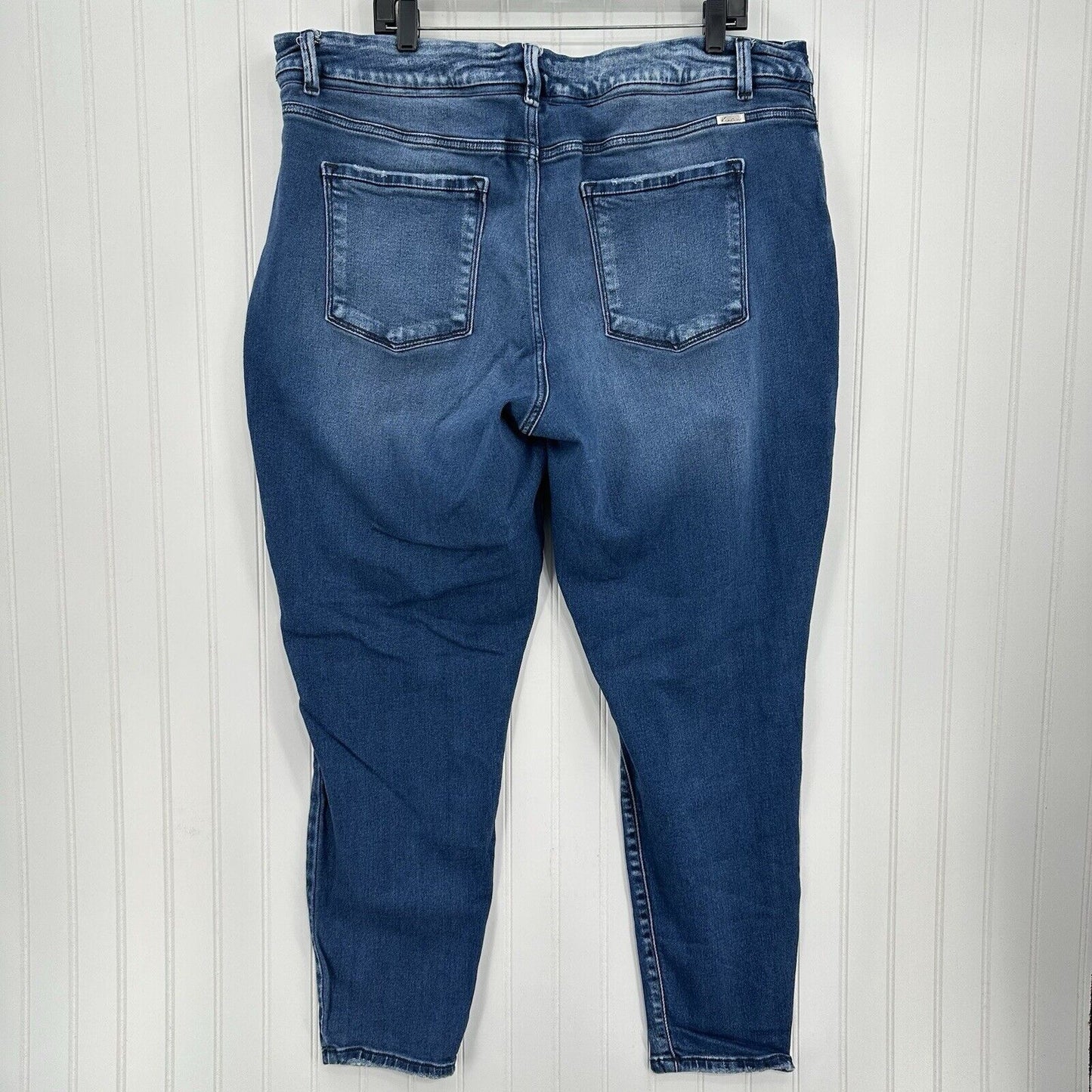 Kancan Jeans Womens 22 Skinny Blue Stretch Denim Distressed Grunge