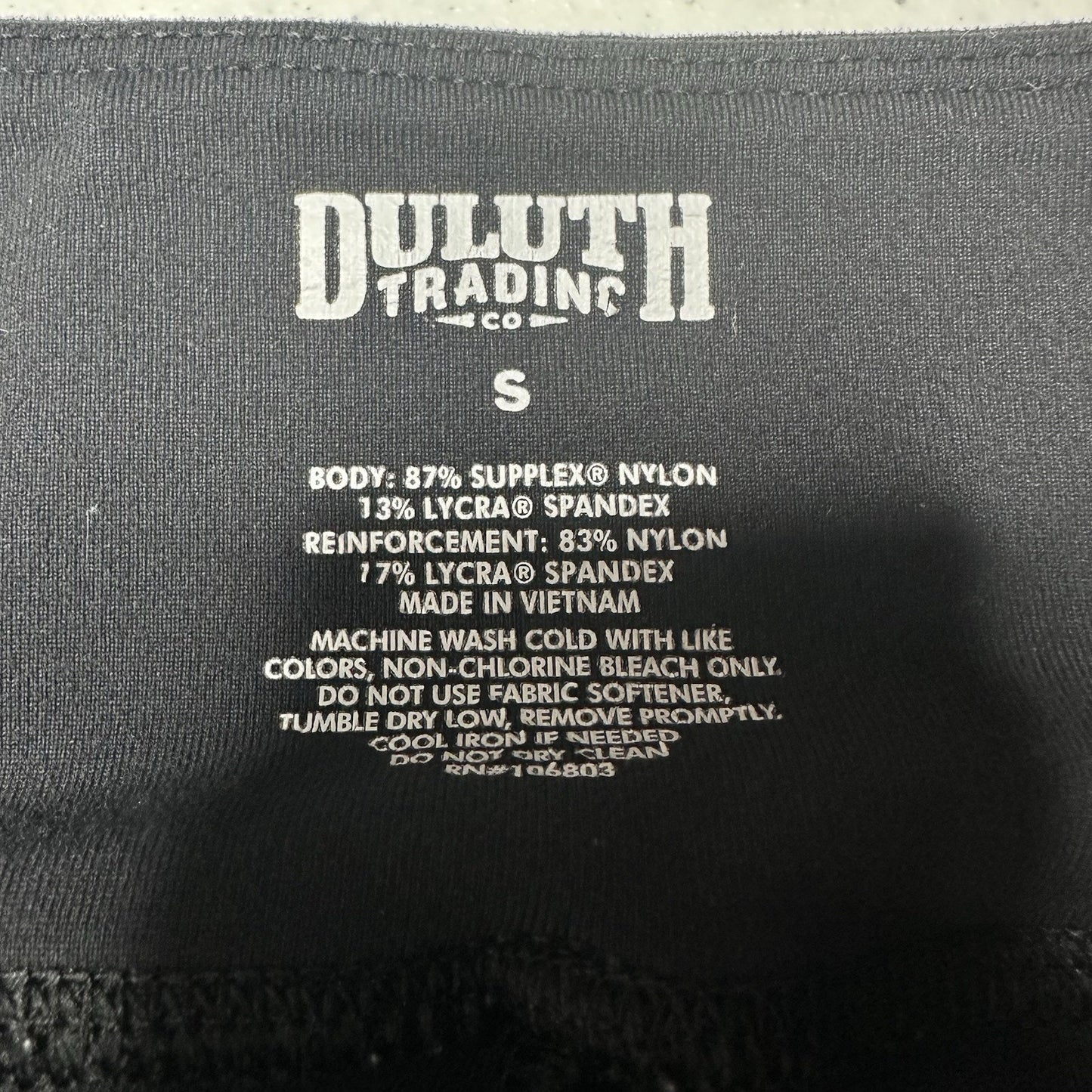 Duluth Trading Pants Womens Small Noga Reinforced Legging Black Athleisure Work