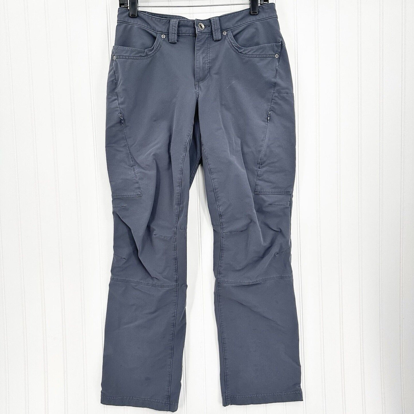 Duluth Trading Pants Womens 8 Flexpedition Bootcut Gray Hiking Gorpcore *Flaws