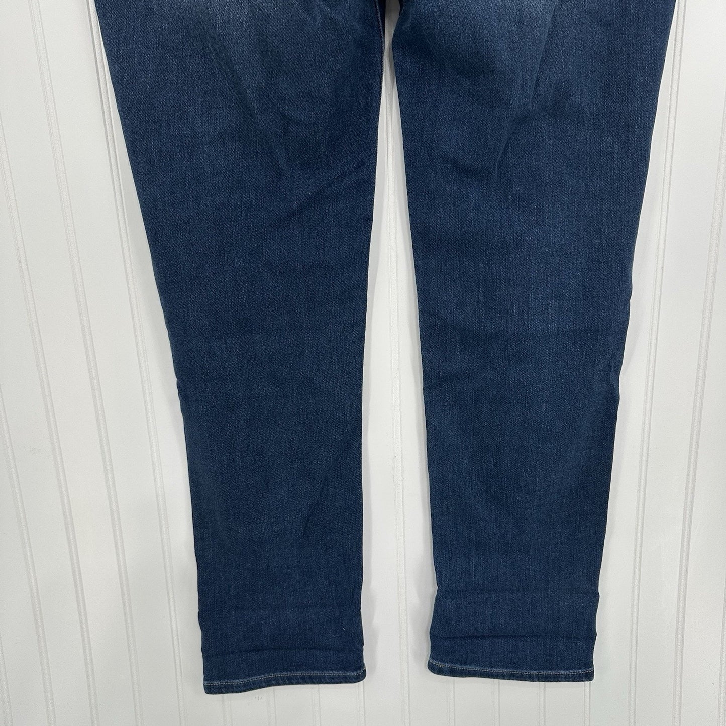 Lularoe Jeans Womens 32 US 14 Boyfriend Blue Stretch Denim Tummy Panel EUC