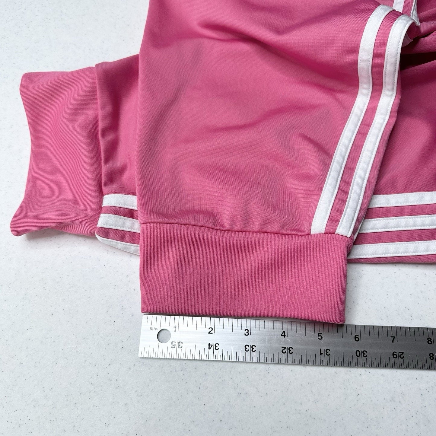 Adidas Pants Womens 3X Jogger Track Pant Bubblegum Pink Stripes Lounge Athletic