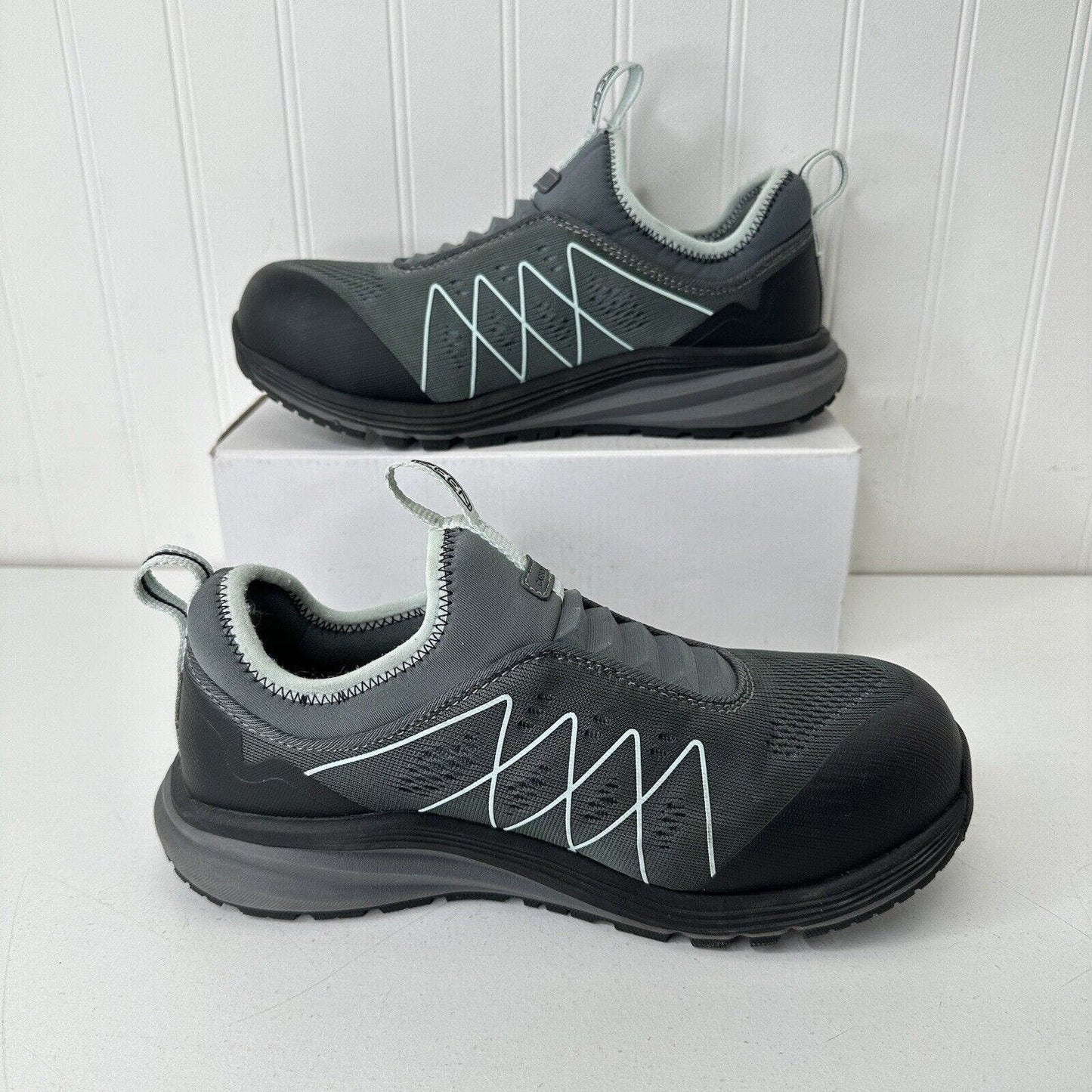 Keen Vista Energy Shift Carbon Toe Work Shoe Grey/Blue Women's Size 7W