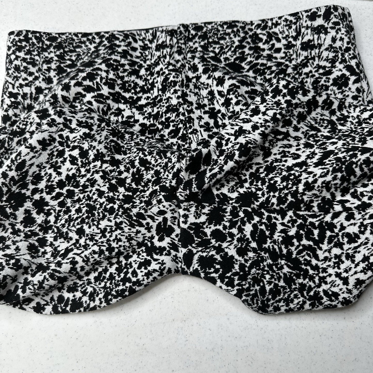 Maeve Pants Womens XSP Margot Kick Flare Crop Black Floral Knit Anthropologie
