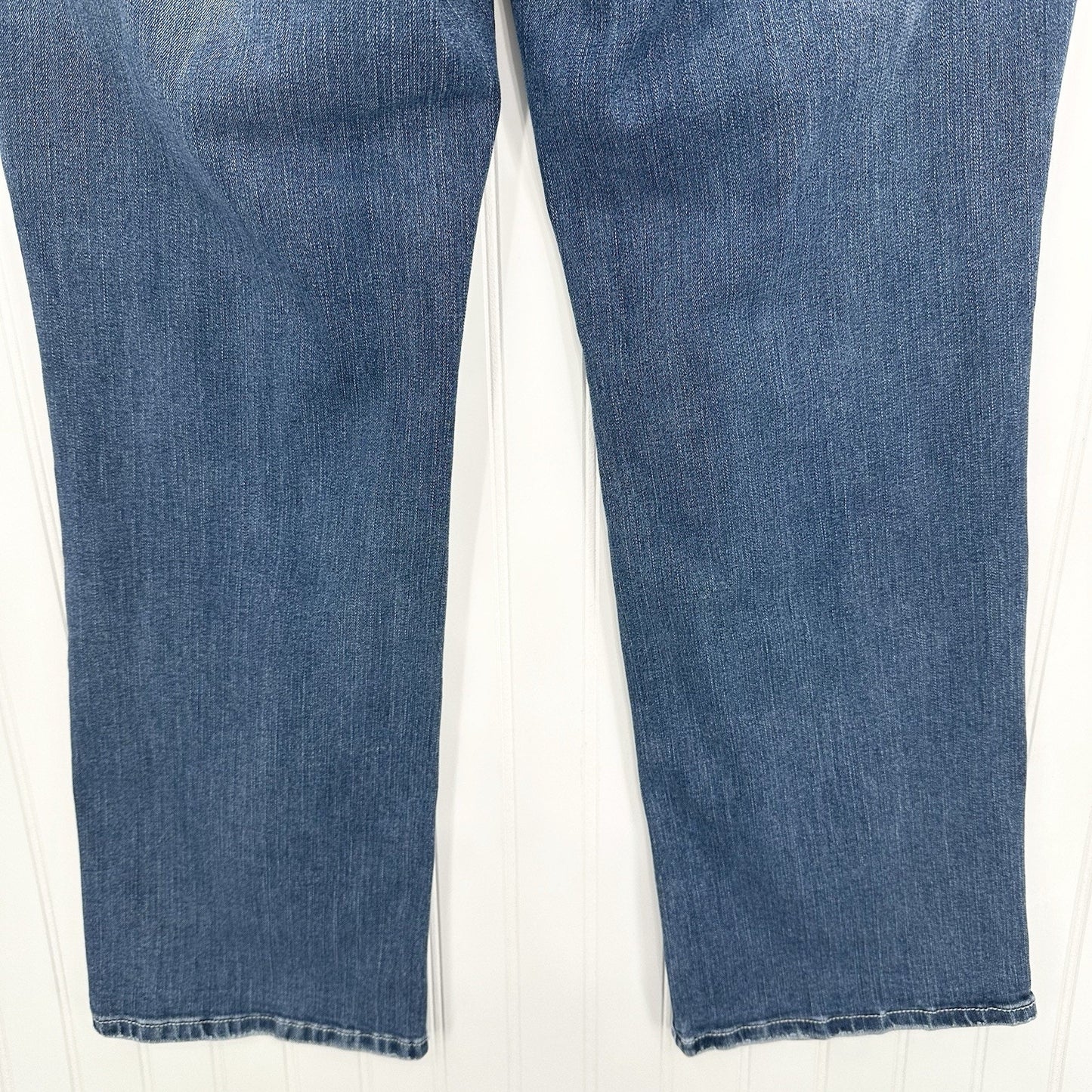 Earl Jeans Womens 18W Slim Bootcut Blue Denim Rhinestones Embroidered Western