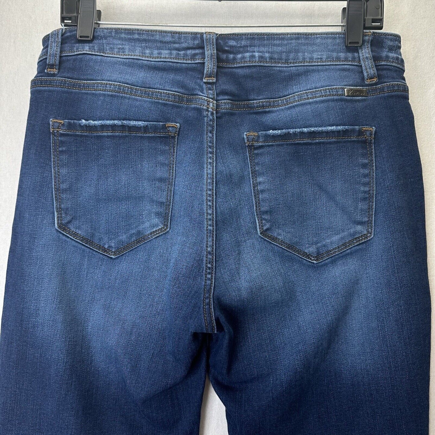 Kancan Jeans Womens 15 31 Kitson High Rise Ankle Skinny Blue Denim Distressed