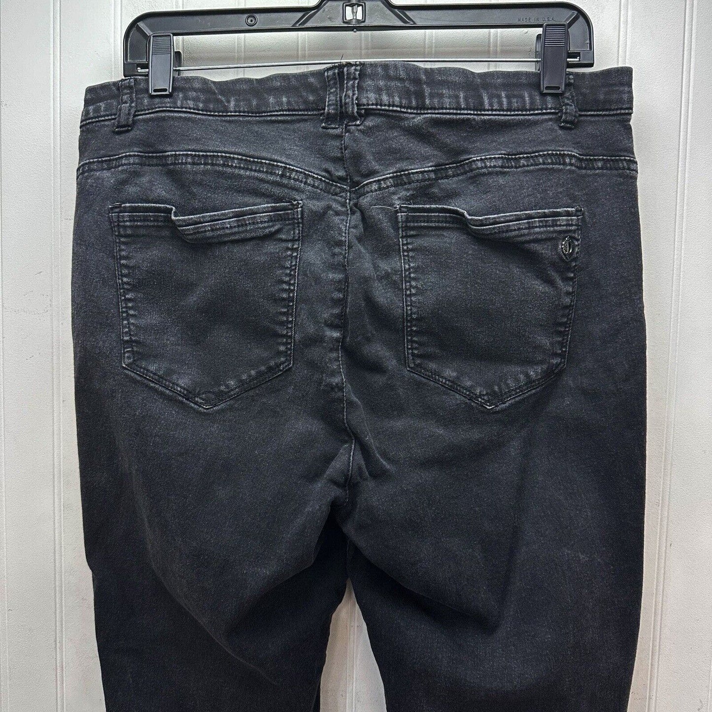 Democracy Jeans Womens 14 Skinny Ab Technology Black Stretch Denim Slimming