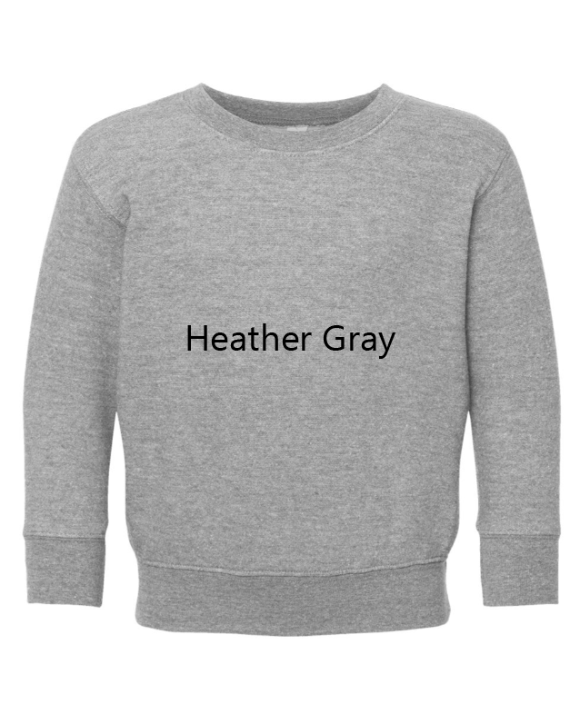 Wednesday Nevermore Academy Embroidered TODDLER Crewneck Sweatshirt Addams Family Magic Goth Witch GRAY THREAD