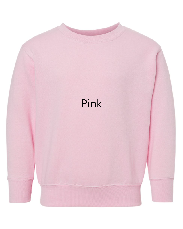 Highland Cow John Deere Farm Girl Embroidered TODDLER Crewneck Sweatshirt