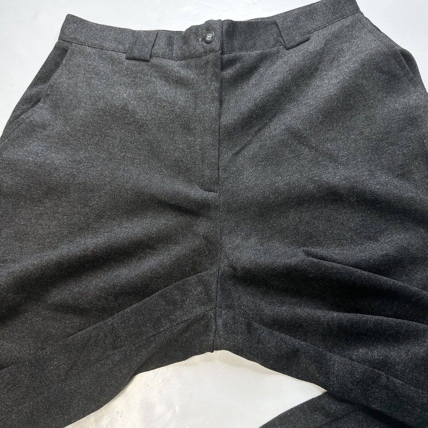 Vintage J.Jill Wide Leg Trouser Womens 14 (31"Waist) High Rise Gray Pants EUC