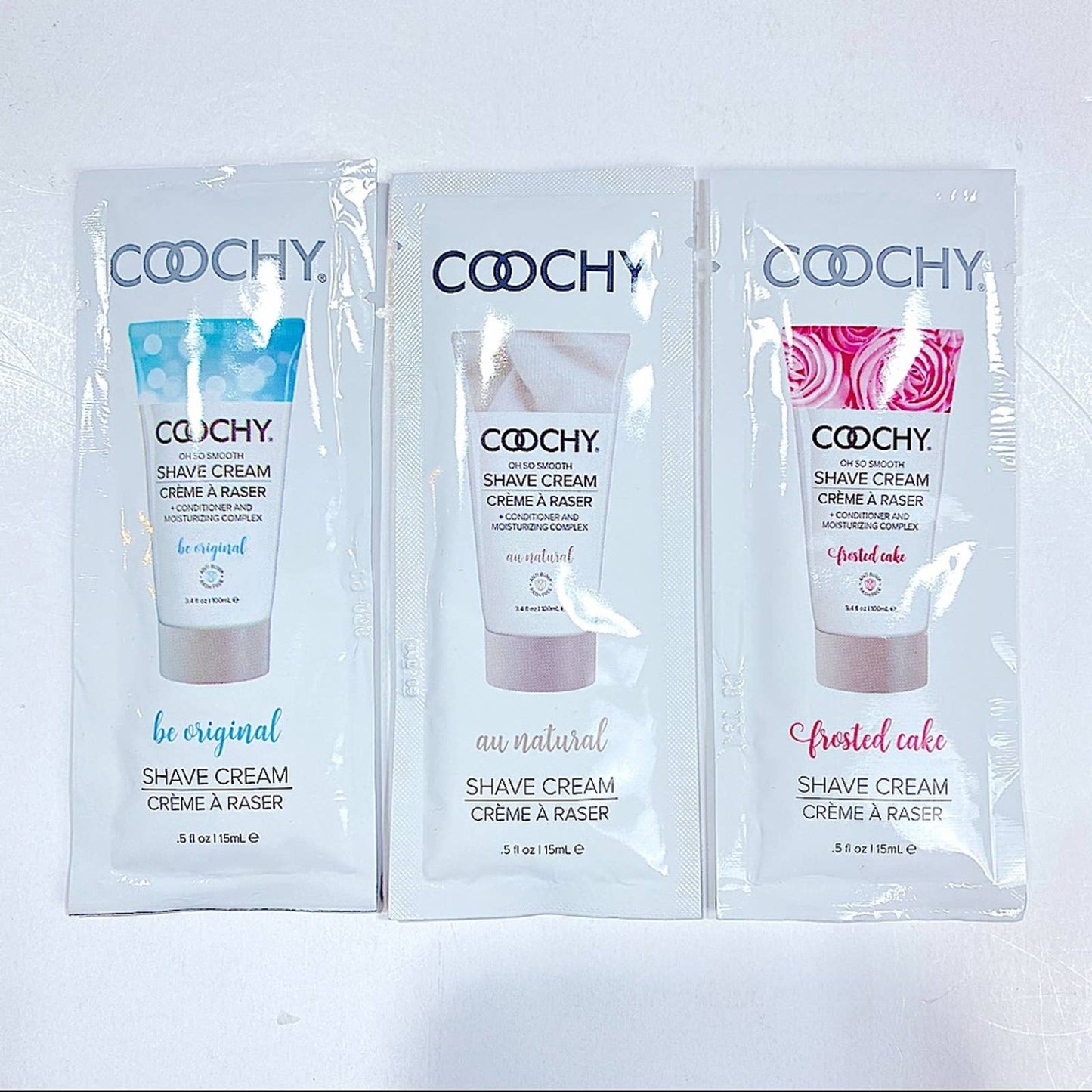 COOCHY Shave Cream And Hair Conditioner Sample Set NEW