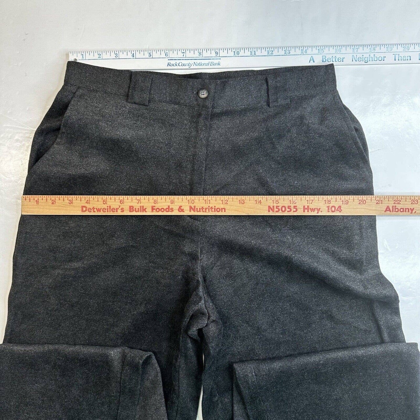 Vintage J.Jill Wide Leg Trouser Womens 14 (31"Waist) High Rise Gray Pants EUC