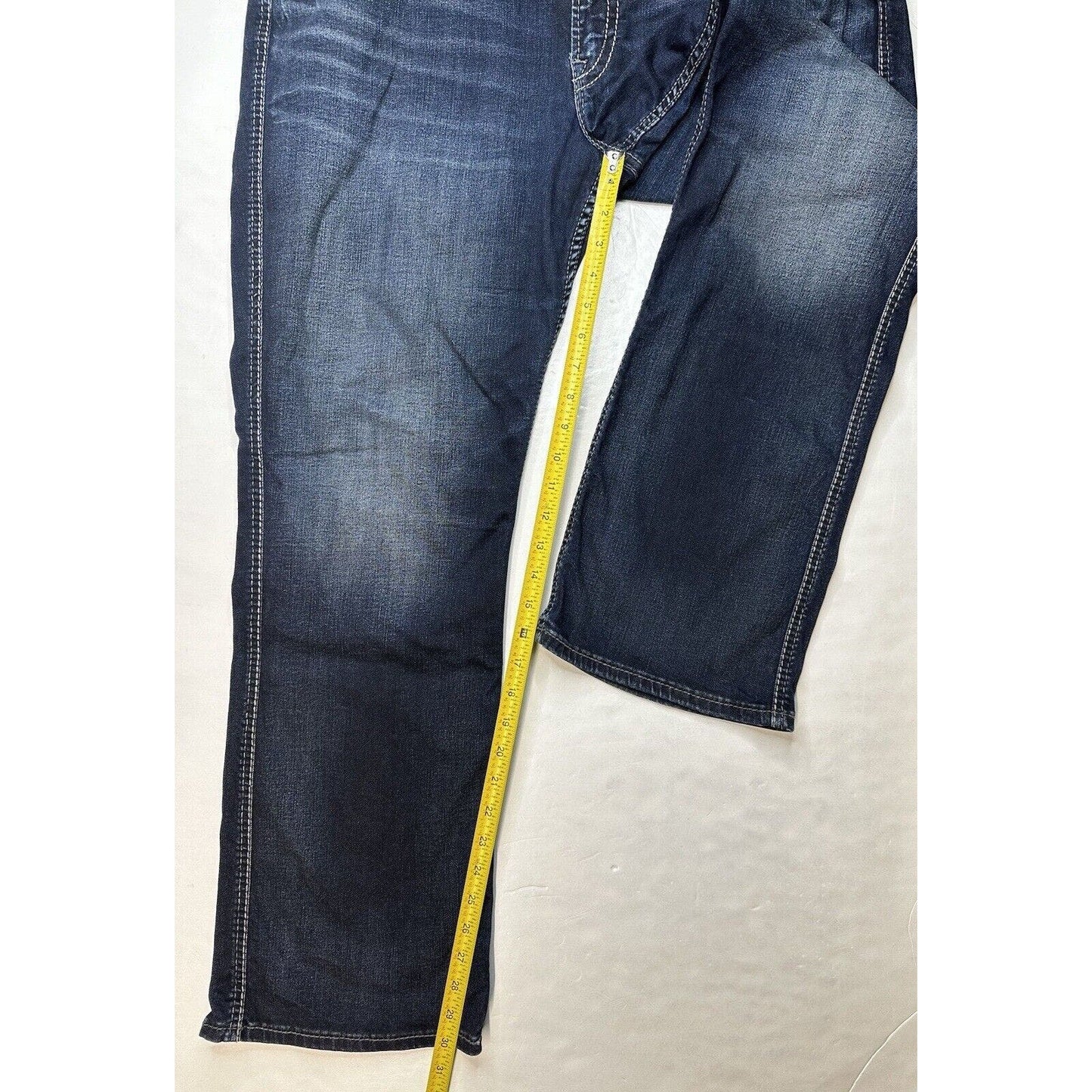Silver Suki Slim Boot Jeans 18 Curvy Midrise Stretch Denim Blue Bootcut Plus