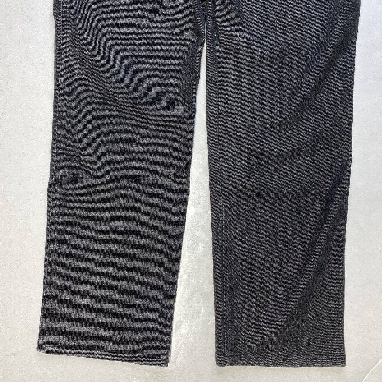 St. John Sport Straight Leg Jeans Sz 8 Womens High Rise Dark Gray Stretch Short