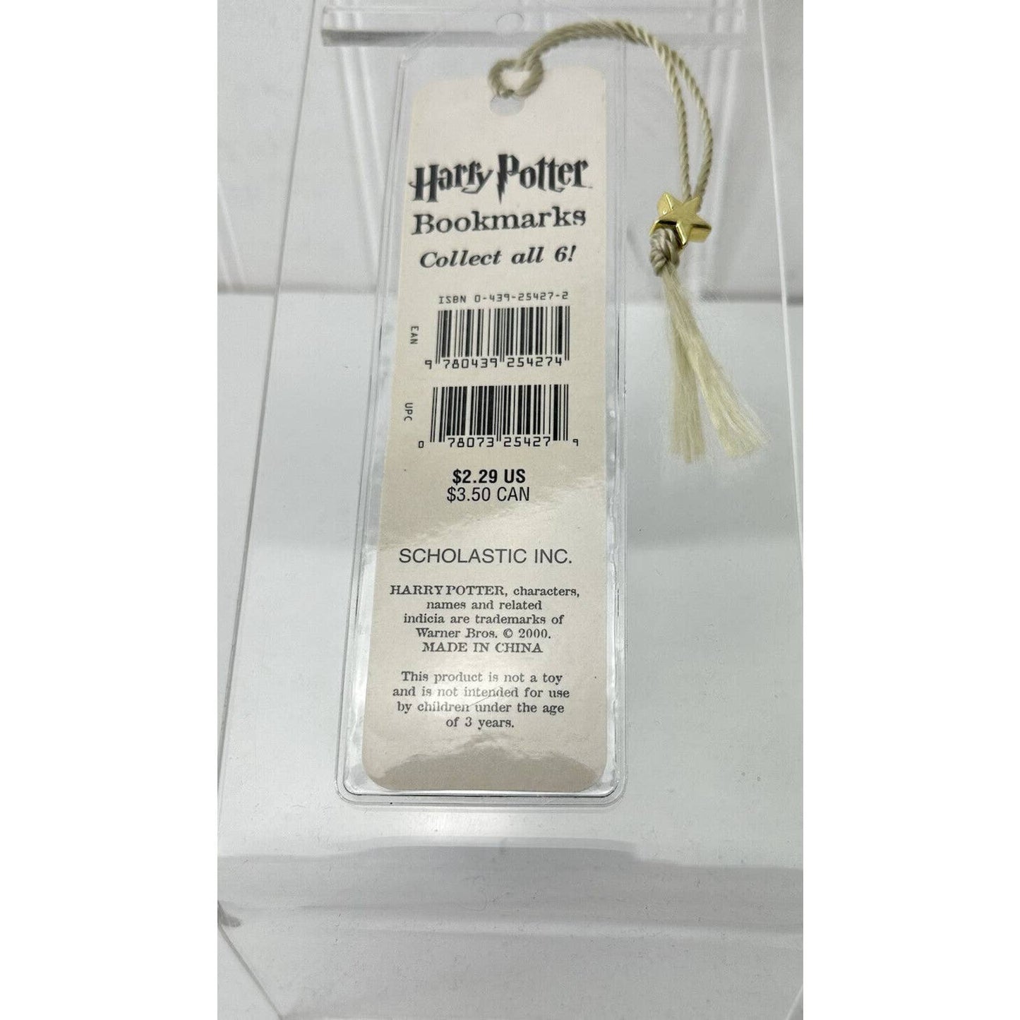 Harry Potter And The Sorcerer’s Stone *Magic Mirror* Scholastic Bookmark 2000