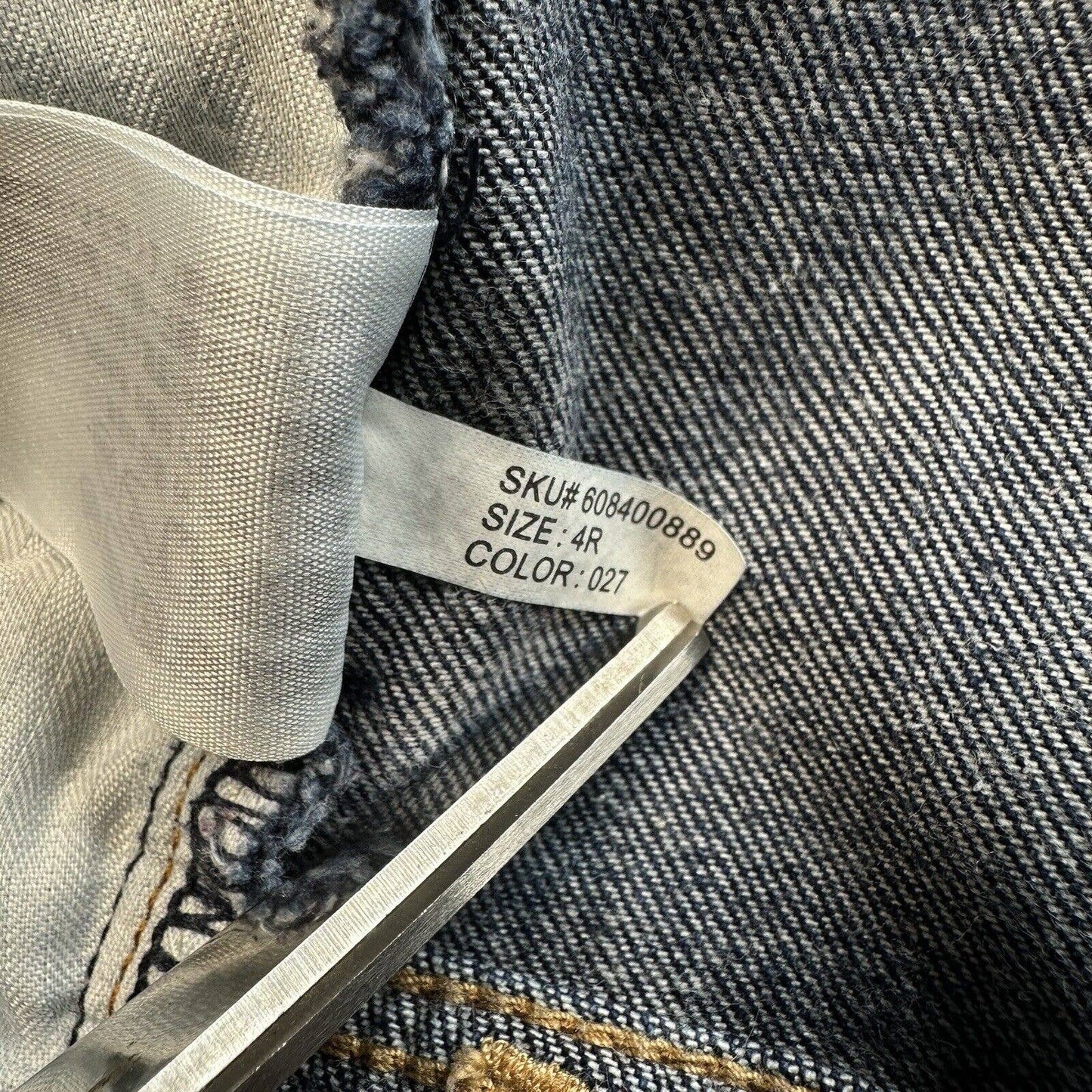 Abercrombie Fitch Slim Jeans Sz 4 (29"Waist) Lowrise Stretch Denim Blue Distress