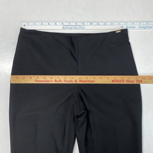 St John Sport Black Cropped Dress Pants Sz 6 Womens Midrise EUC USA