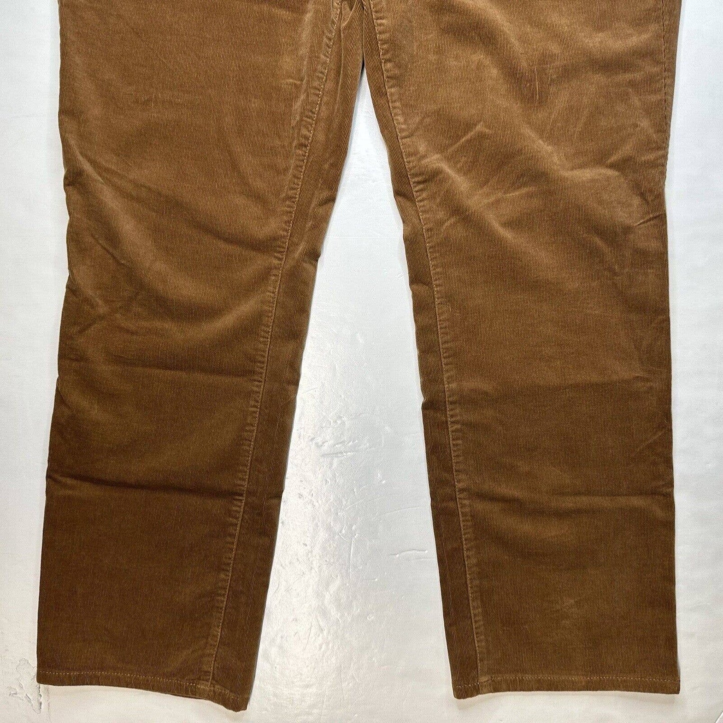 Talbots Straight Leg Corduroy Jeans Womens 18 Brown High Rise Preppy Plus Size