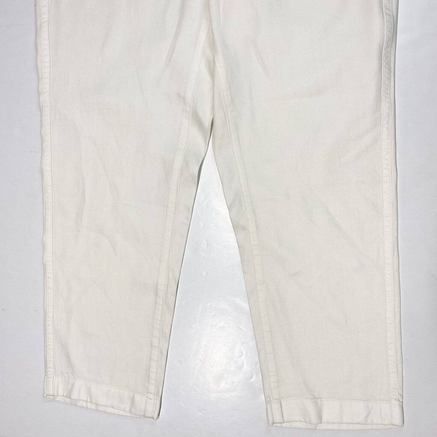 J Crew Seaside Crop Pants Sz 12 Hi-Rise Lyocell Off White Casual Ankle Crop NWT