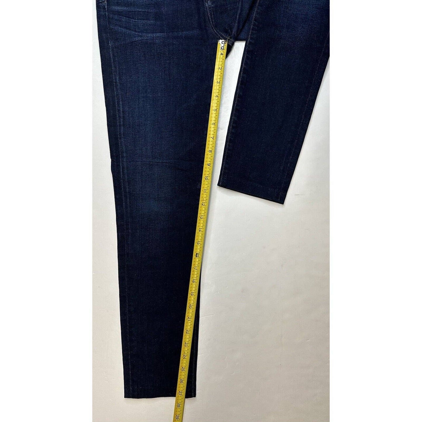 Citizens Of Humanity Rocket High Rise Skinny Ankle Jeans Sz 28 Blue Denim Fray